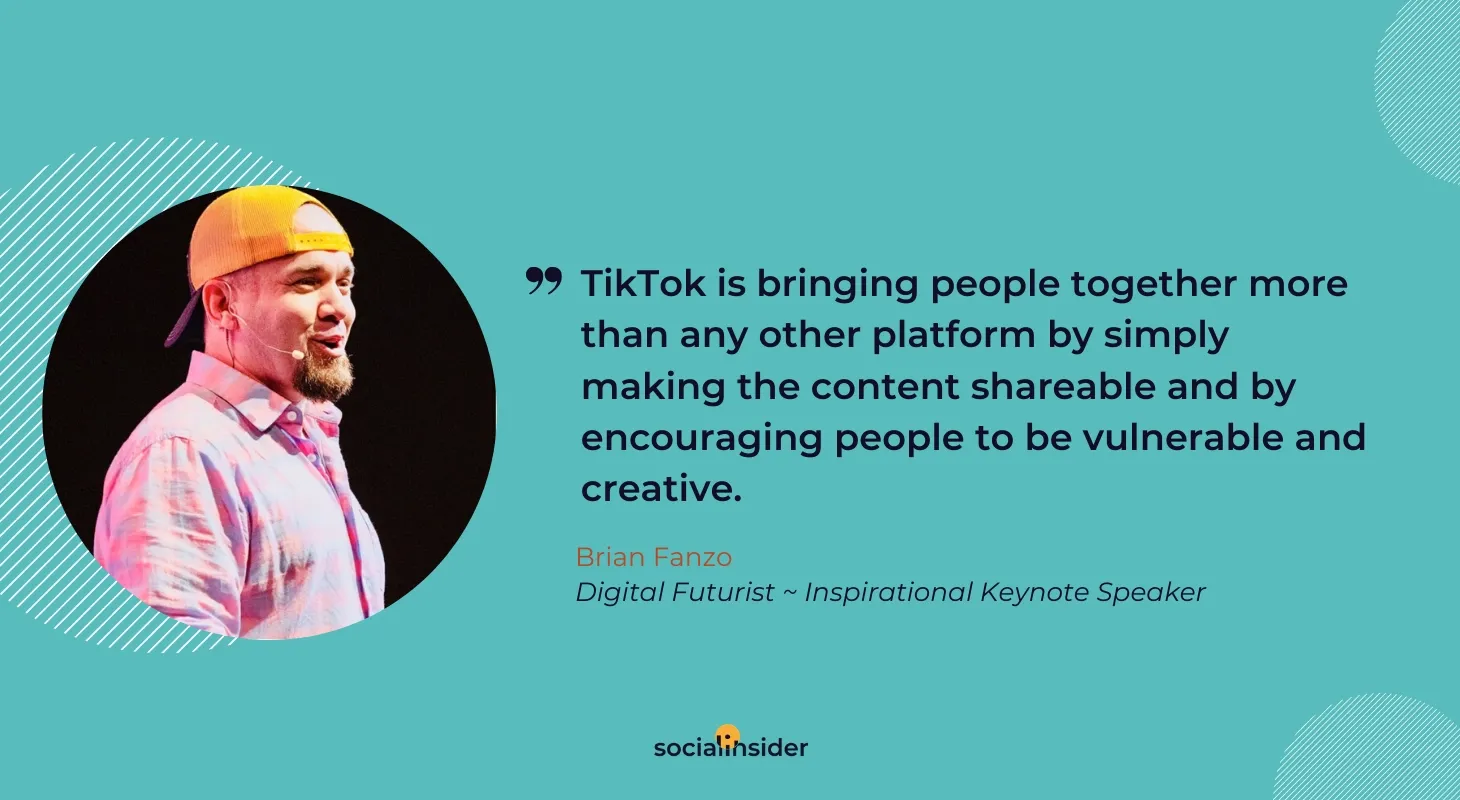 This is a quote about TikTok from Brian Fanzo.