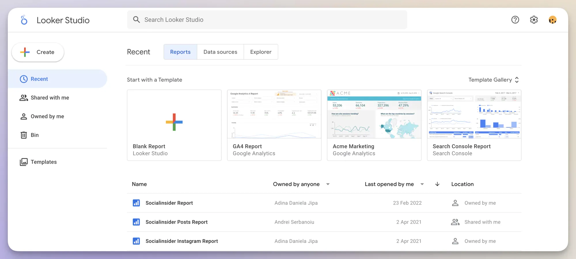 looker studio dashboard