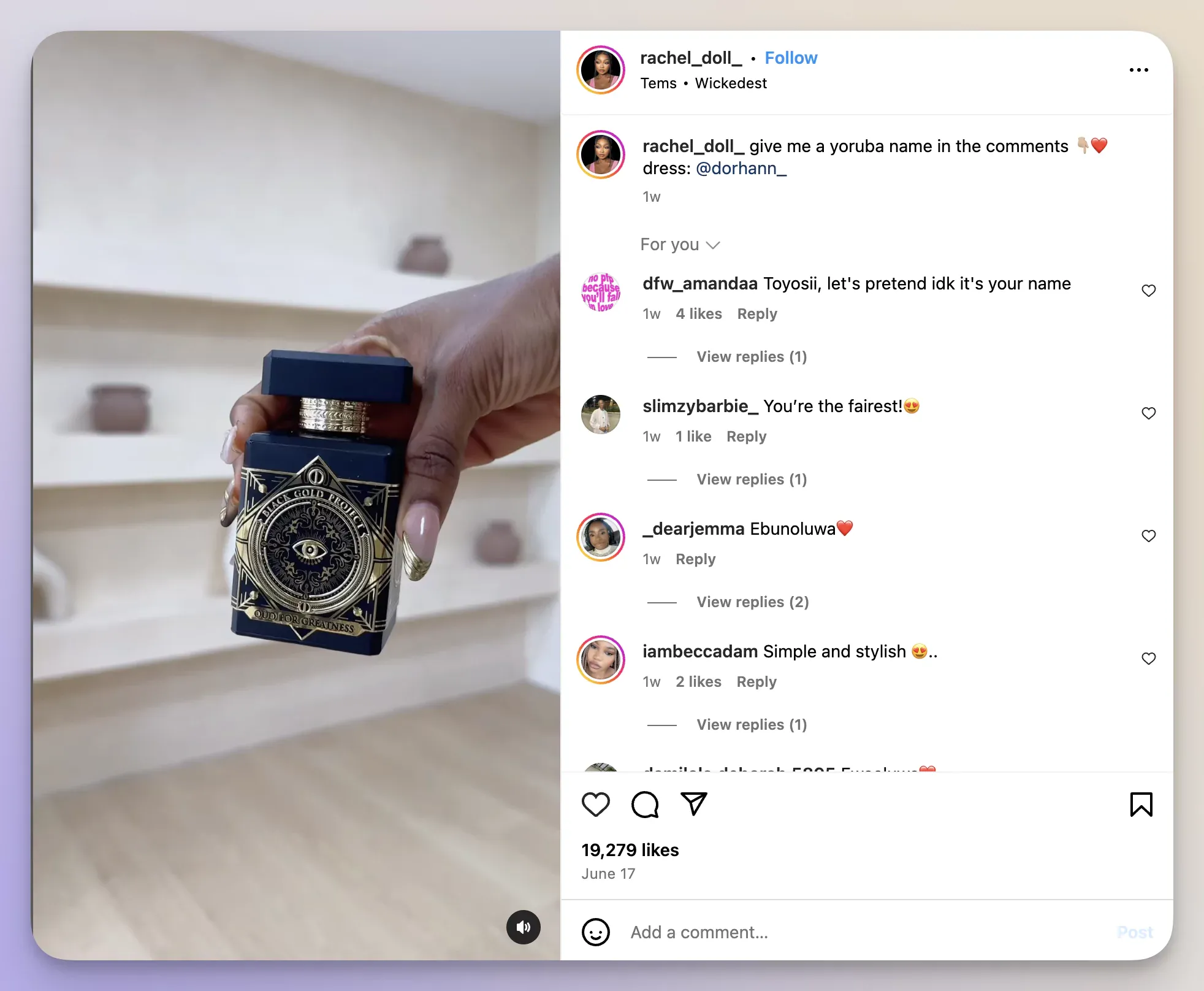 Wicedest viral sound on Instagram Reels 