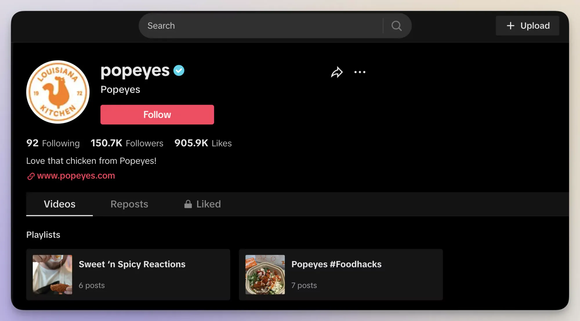 popeyes on tiktok
