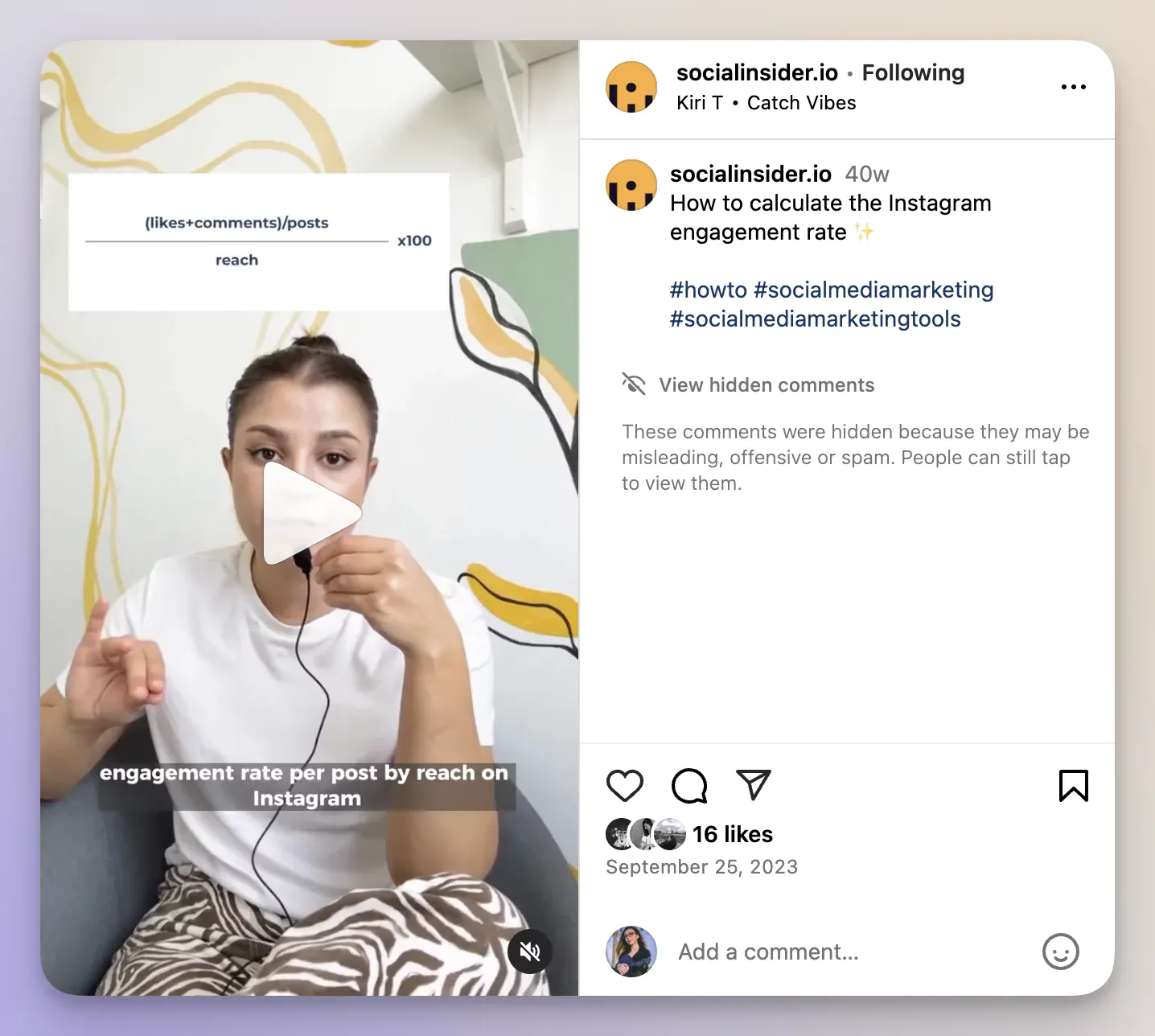 educational content on instagram reels