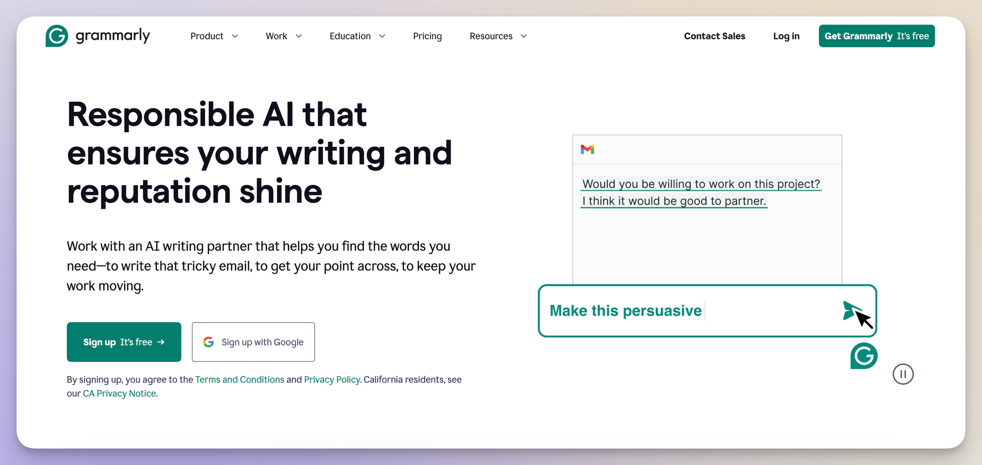 grammarly ai marketing tool