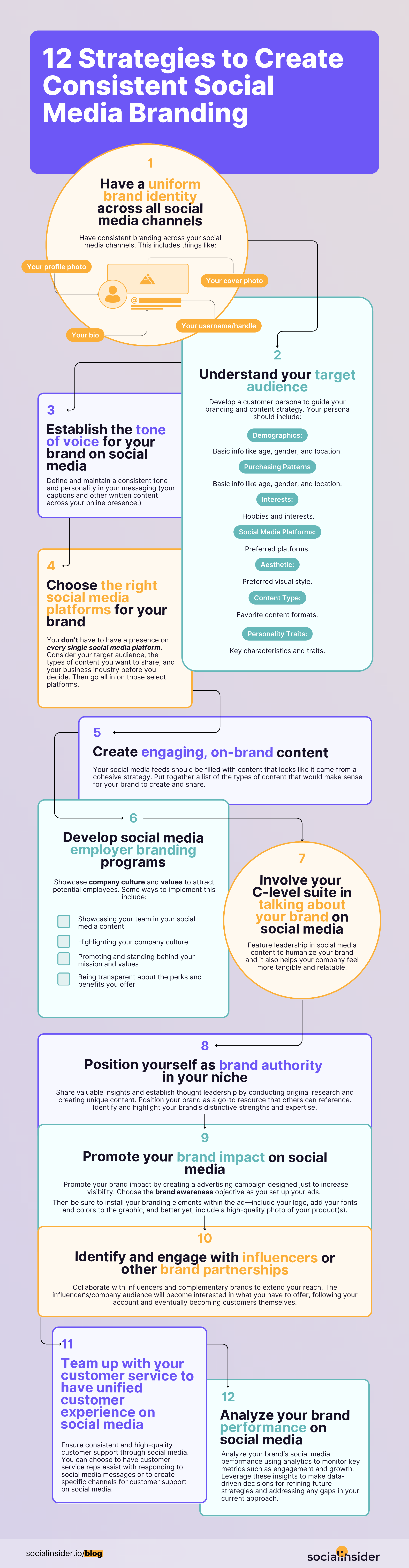 infographic social media branding