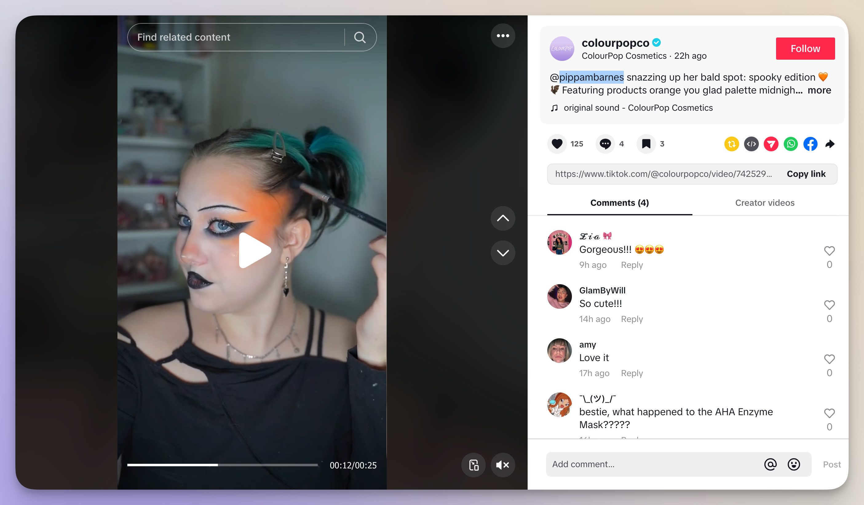 influencer collaboration halloween post idea