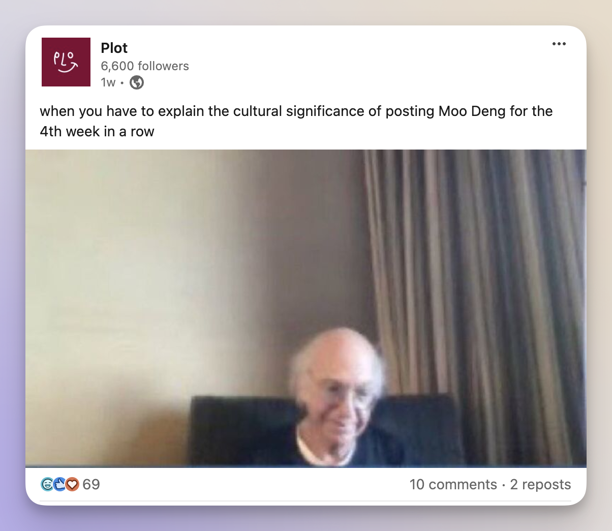 larry david zoom call meme