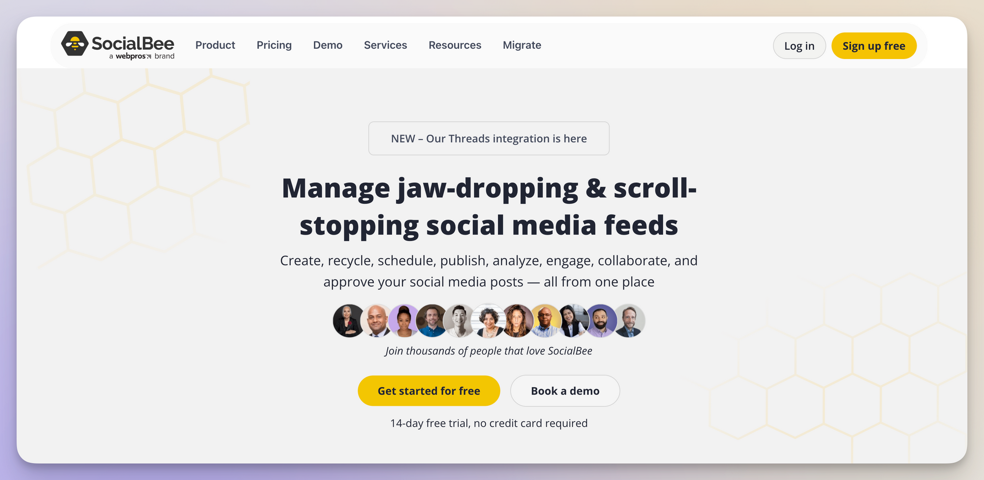 socialbee social media analytics tool