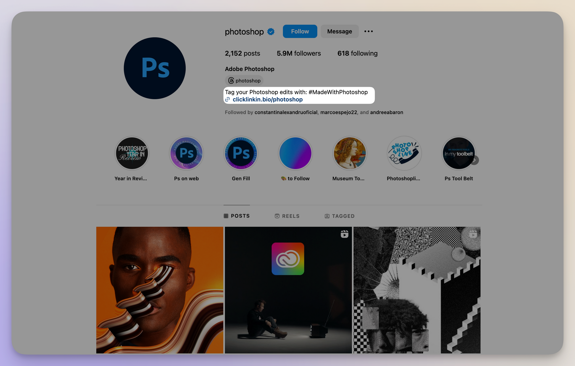 invitation to content creation photoshop on instagram