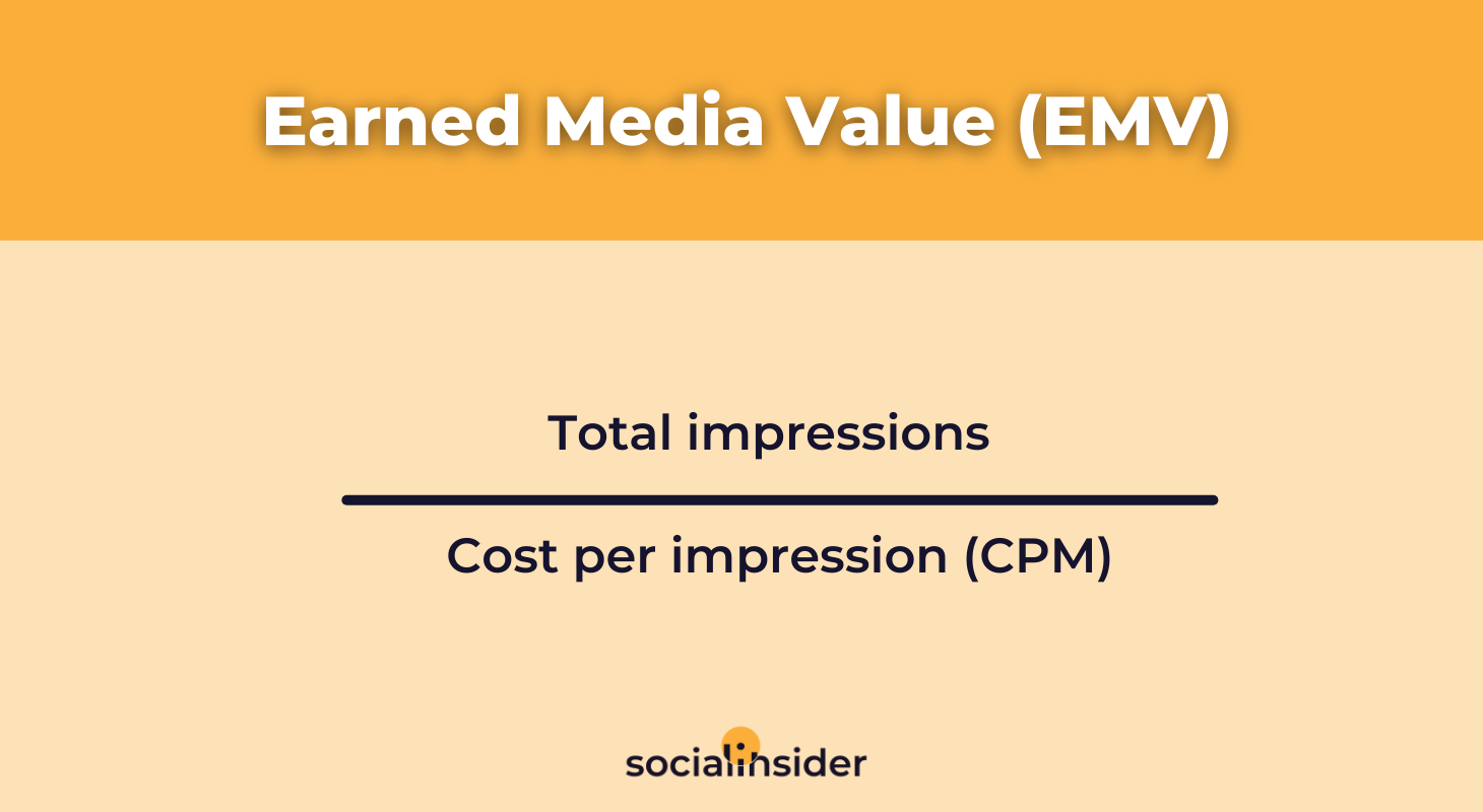 earned media value formula