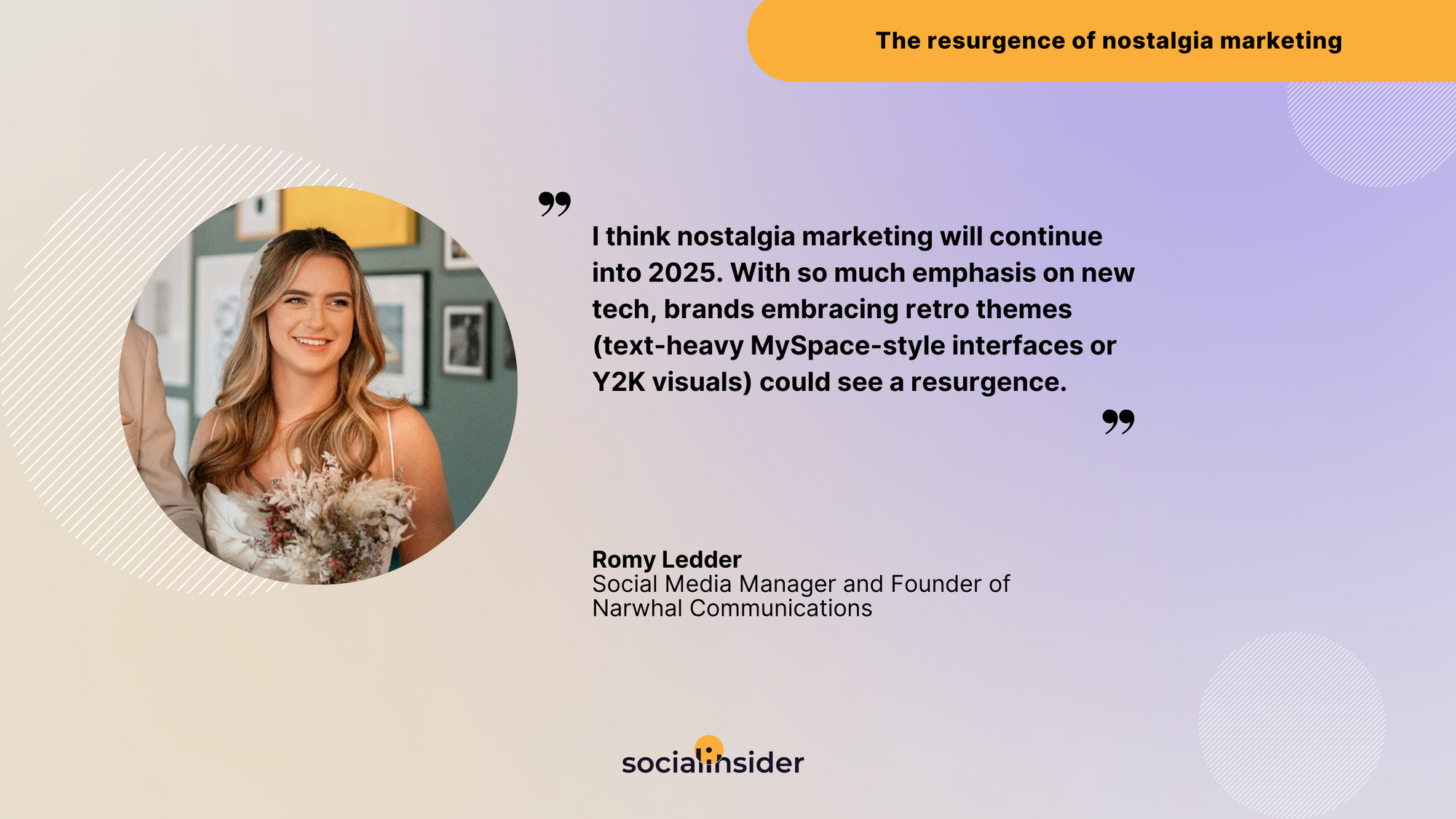 romy ledder nostalgia marketing quote