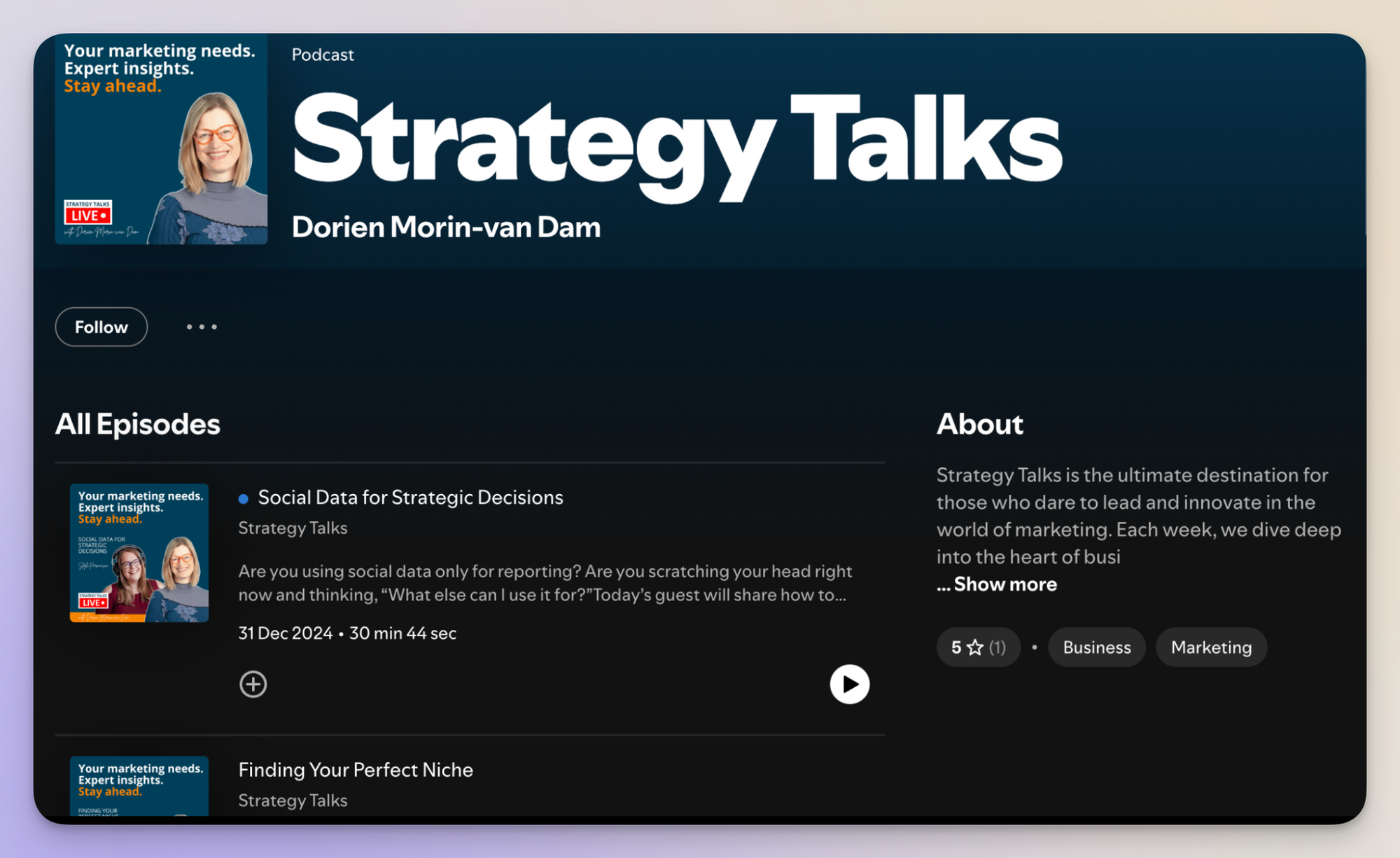 strategy talks podcast