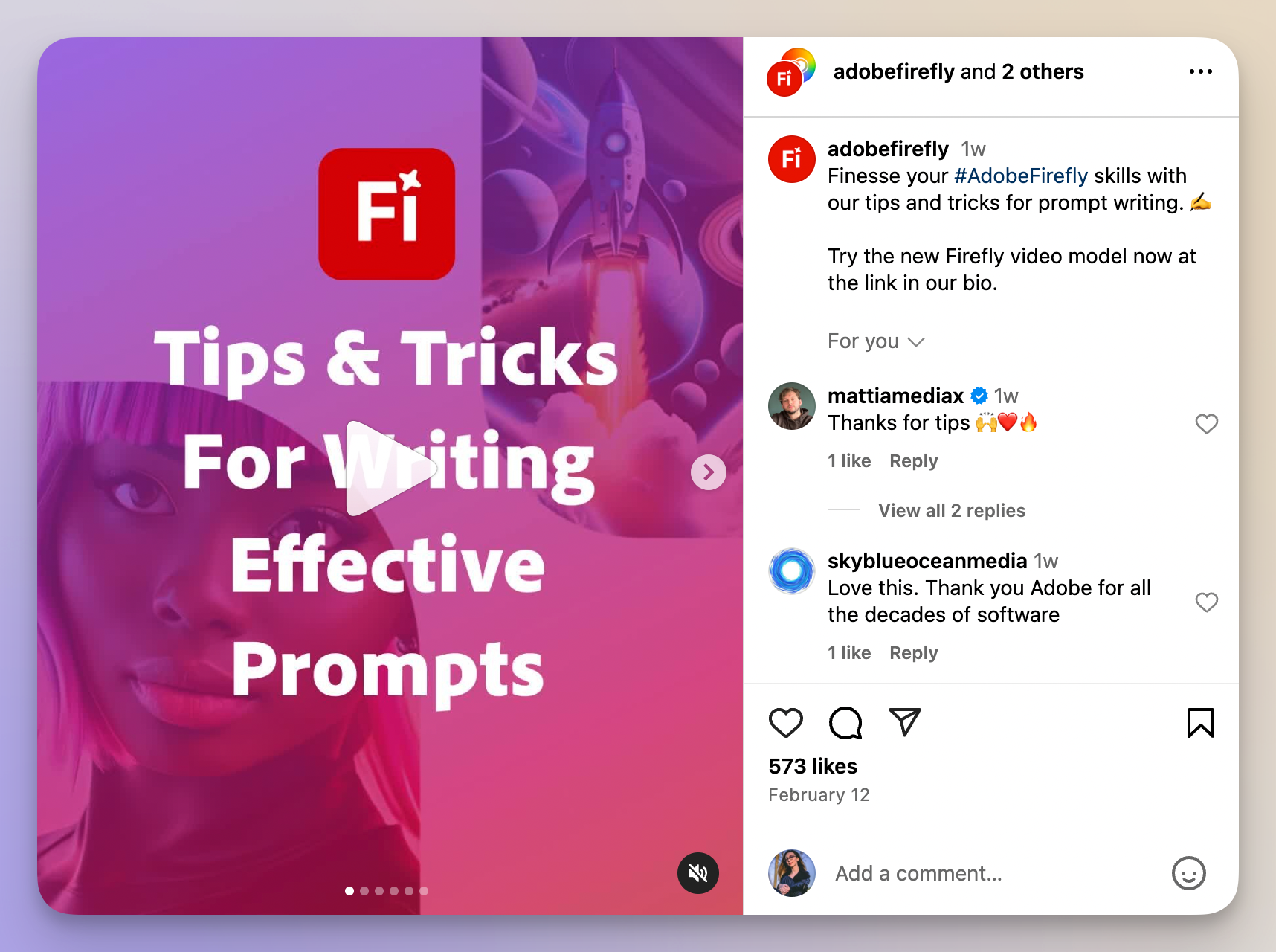 adobe tips & traicks instagram post