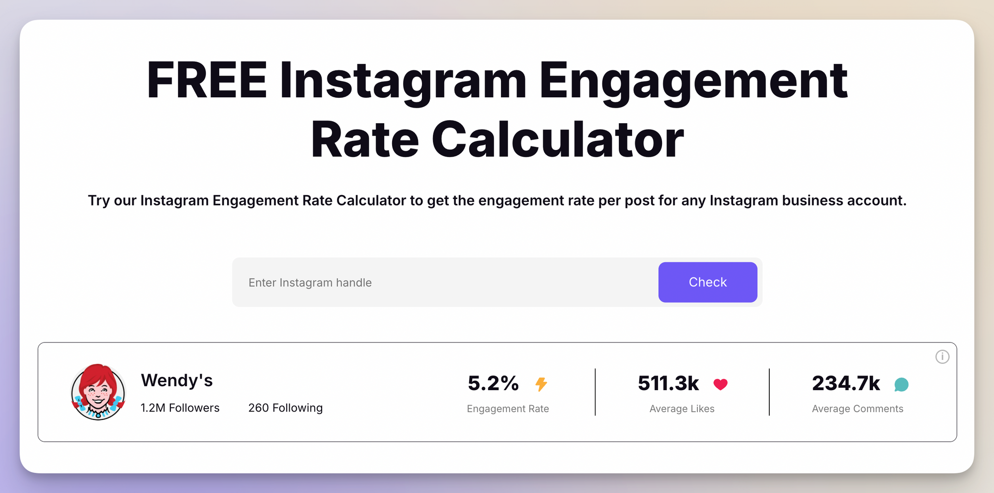 free instagram engagement calculator by socialinsider