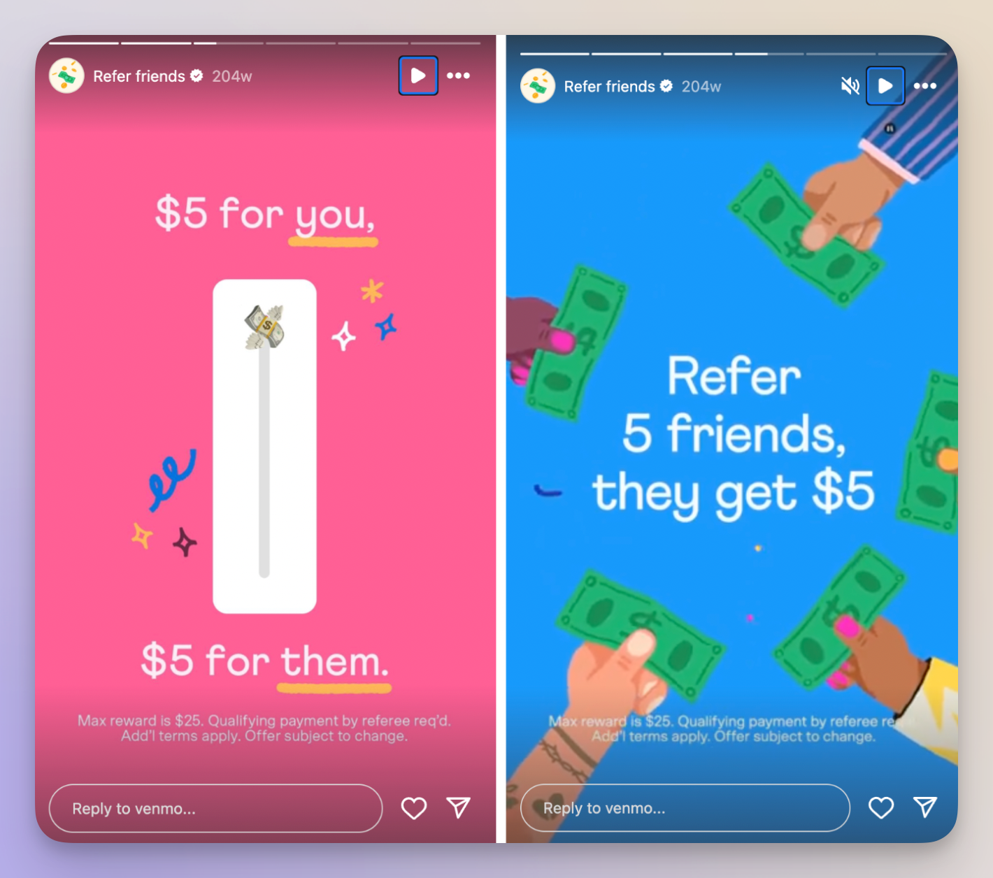 venmo referral program instagram