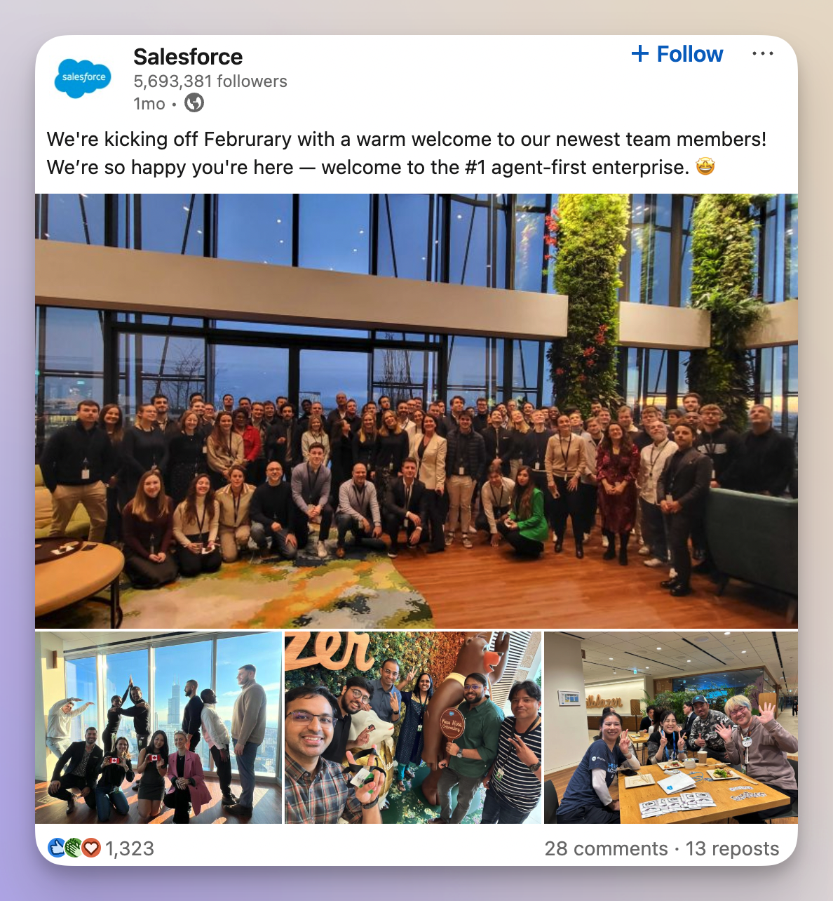 bts salesforce linkedin post