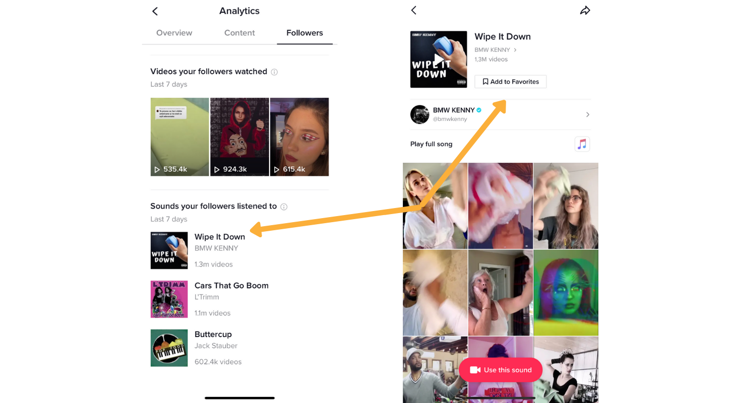How to add a TikTok song to favorites